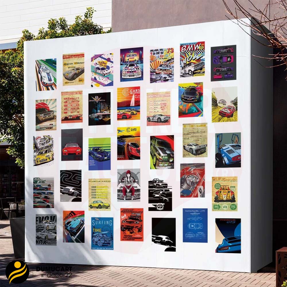 in poster dán tường
