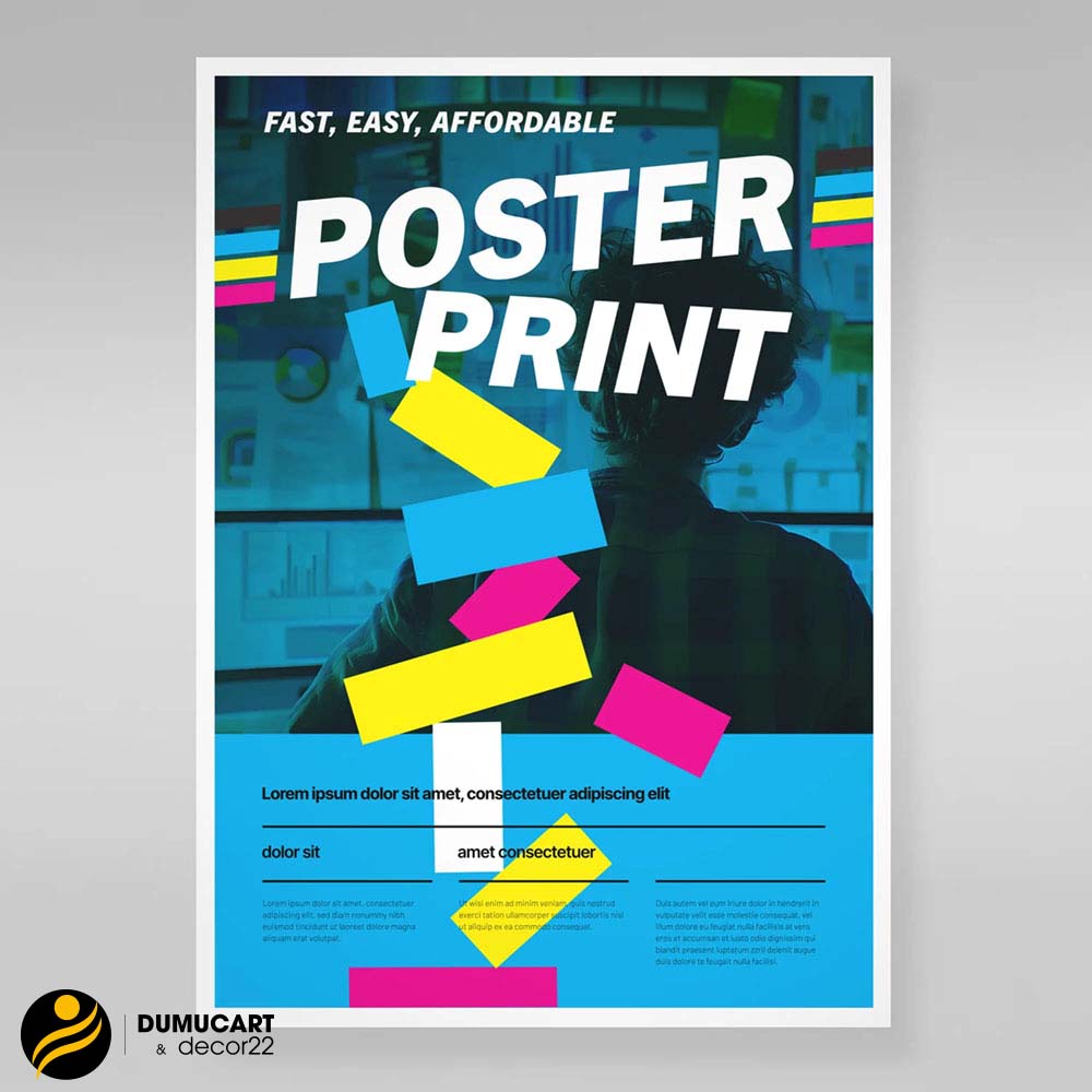 in poster quảng cáo decal giấy