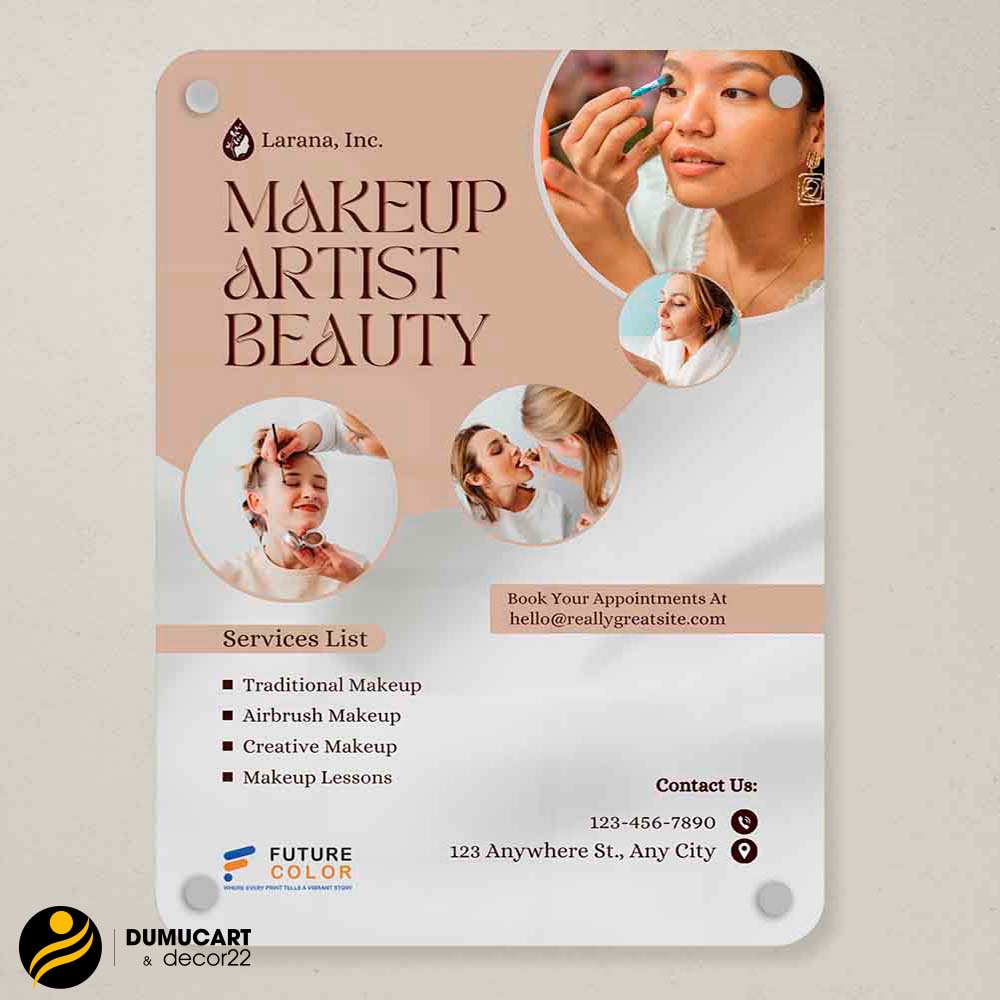 in poster quảng cáo decal giấy