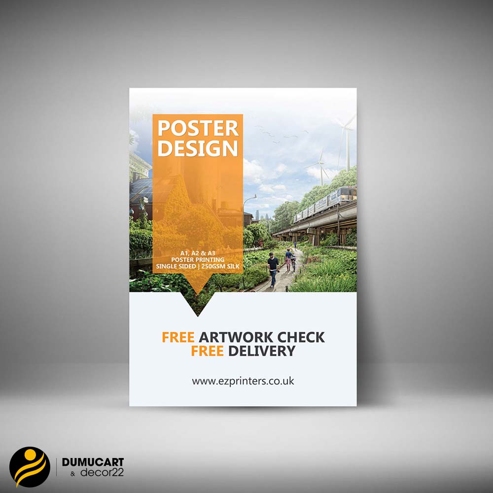 in poster quảng cáo decal giấy