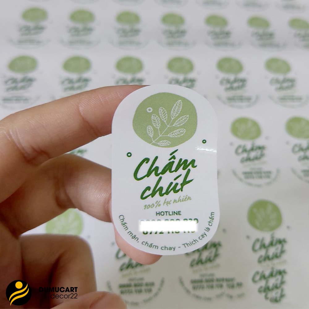 In Sticker Trong Suốt