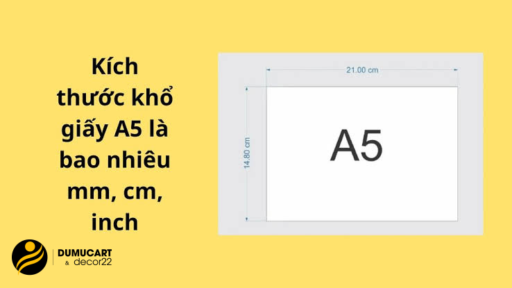 kích thước giấy a5