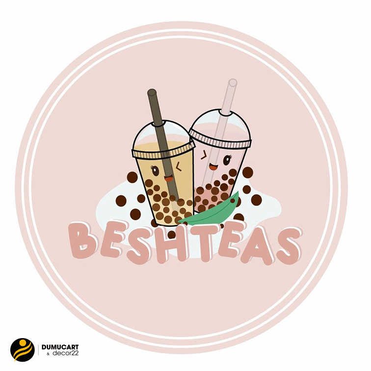 logo ly trà sữa đẹp