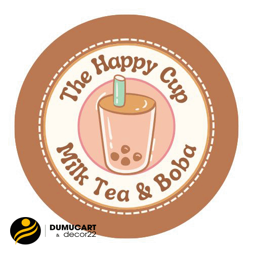 logo ly trà sữa đẹp
