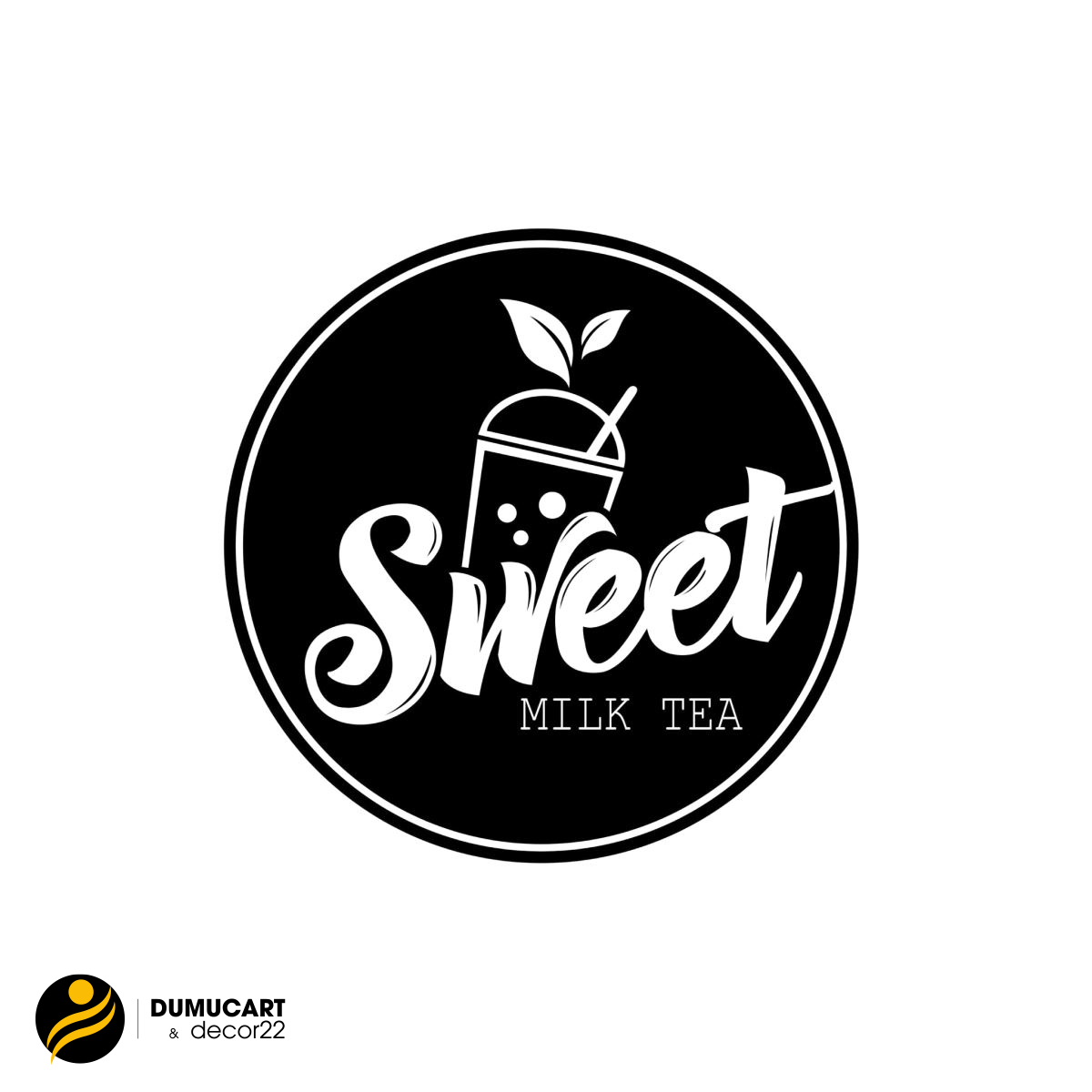 logo ly trà sữa đẹp