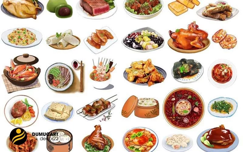 sticker đồ ăn vặt cute