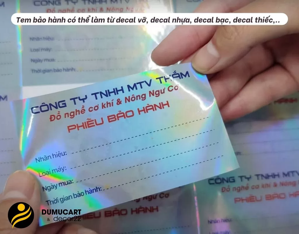 in tem vỡ 7 màu