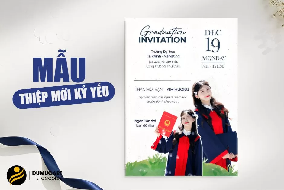 thiệp mời tốt nghiệp online