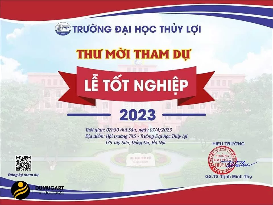 thiệp mời tốt nghiệp online
