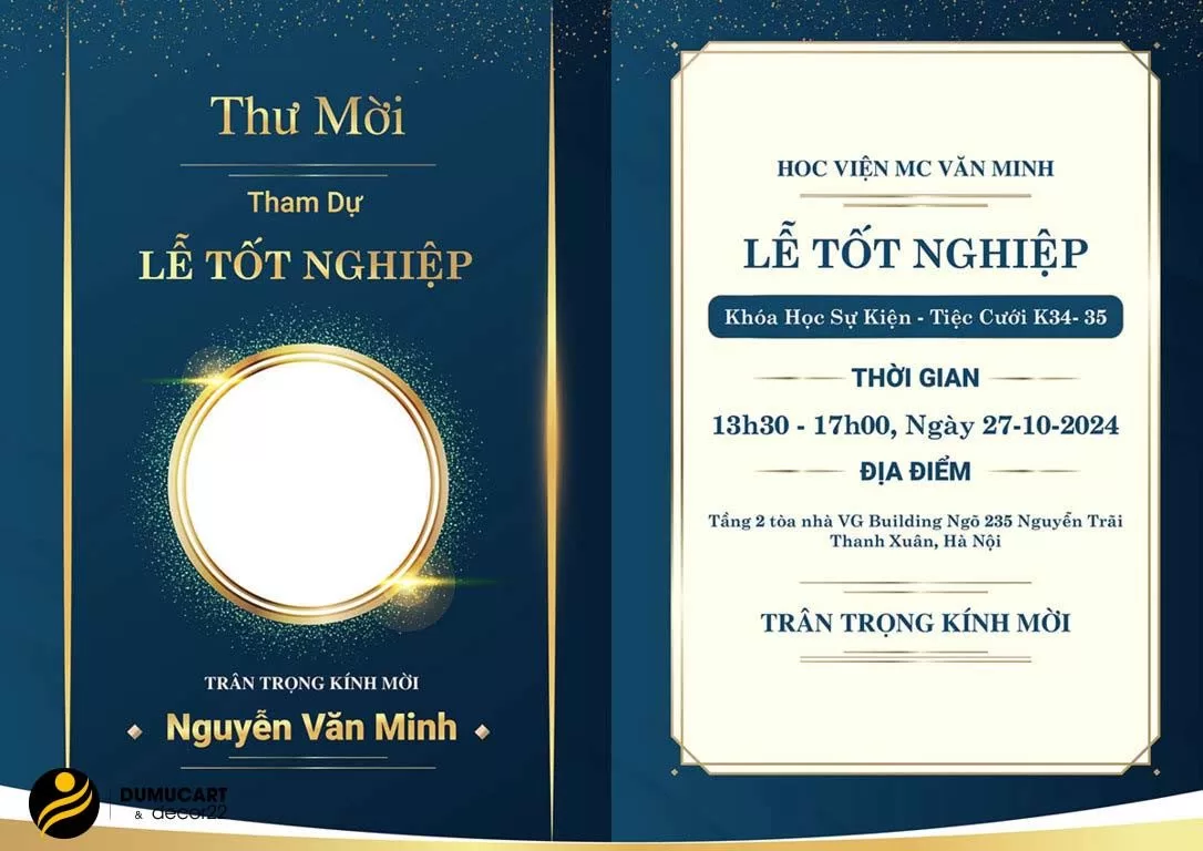 thiệp mời tốt nghiệp online