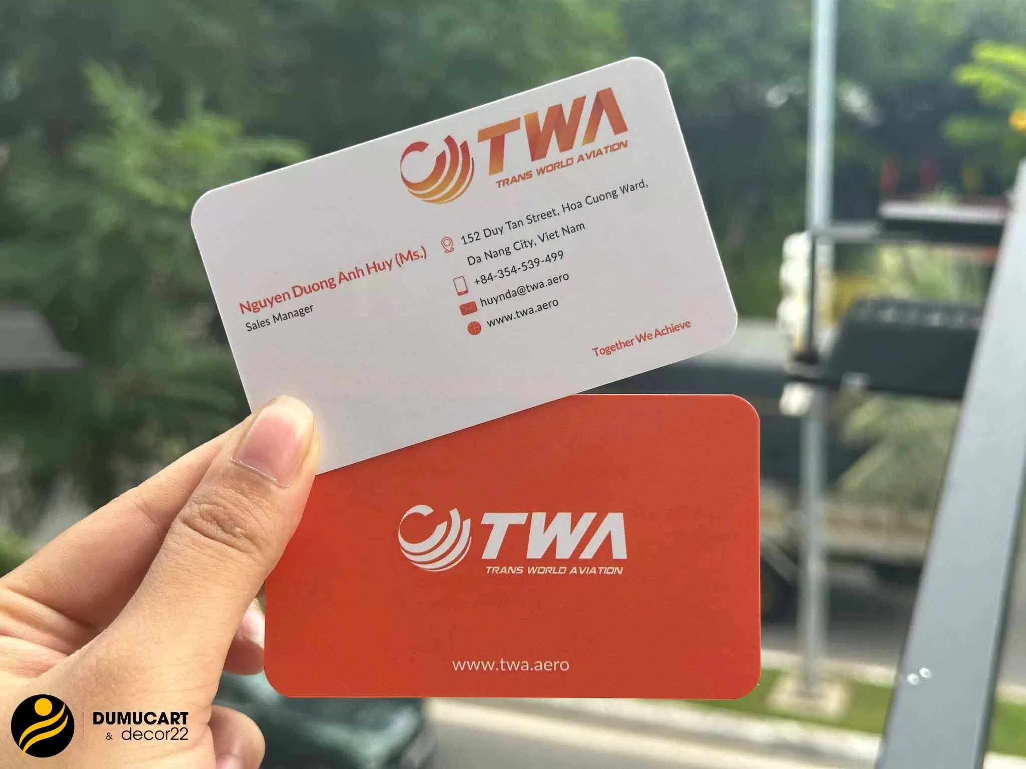 in card visit đà nẵng