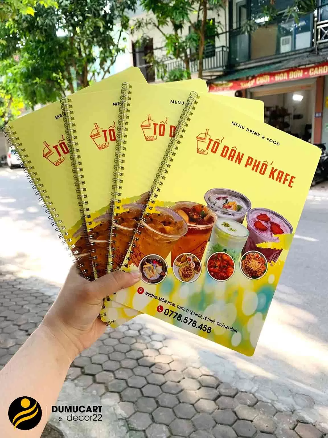 in menu đà nẵng