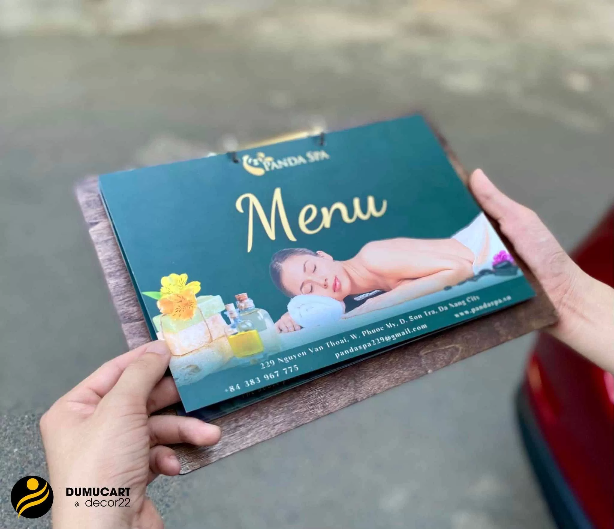 in menu đà nẵng