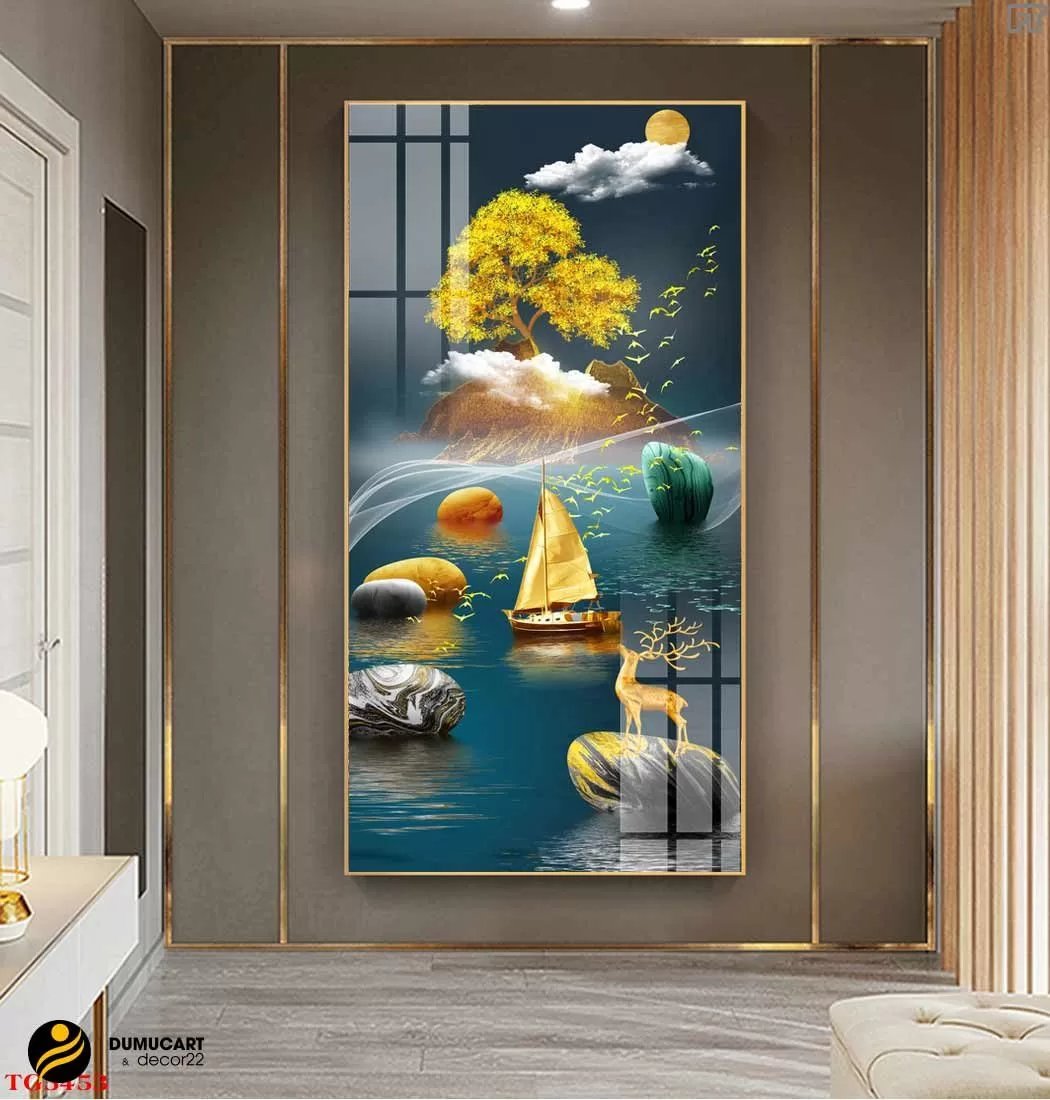 in tranh 3d dán tường
