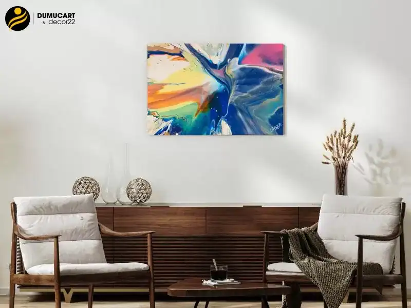 in tranh sơn dầu 3d trên nền vải canvas