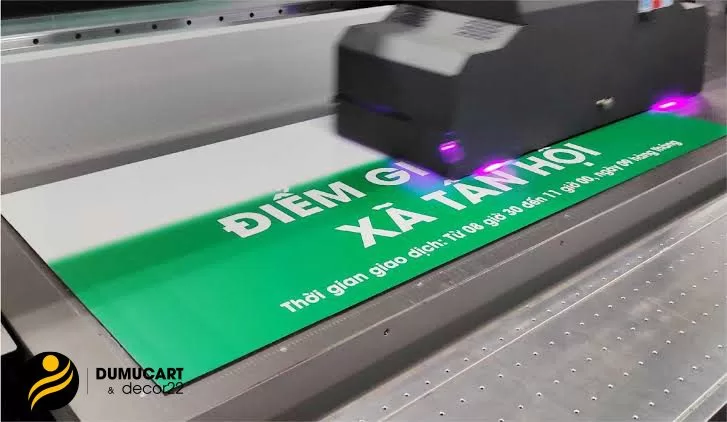 in uv trên alu