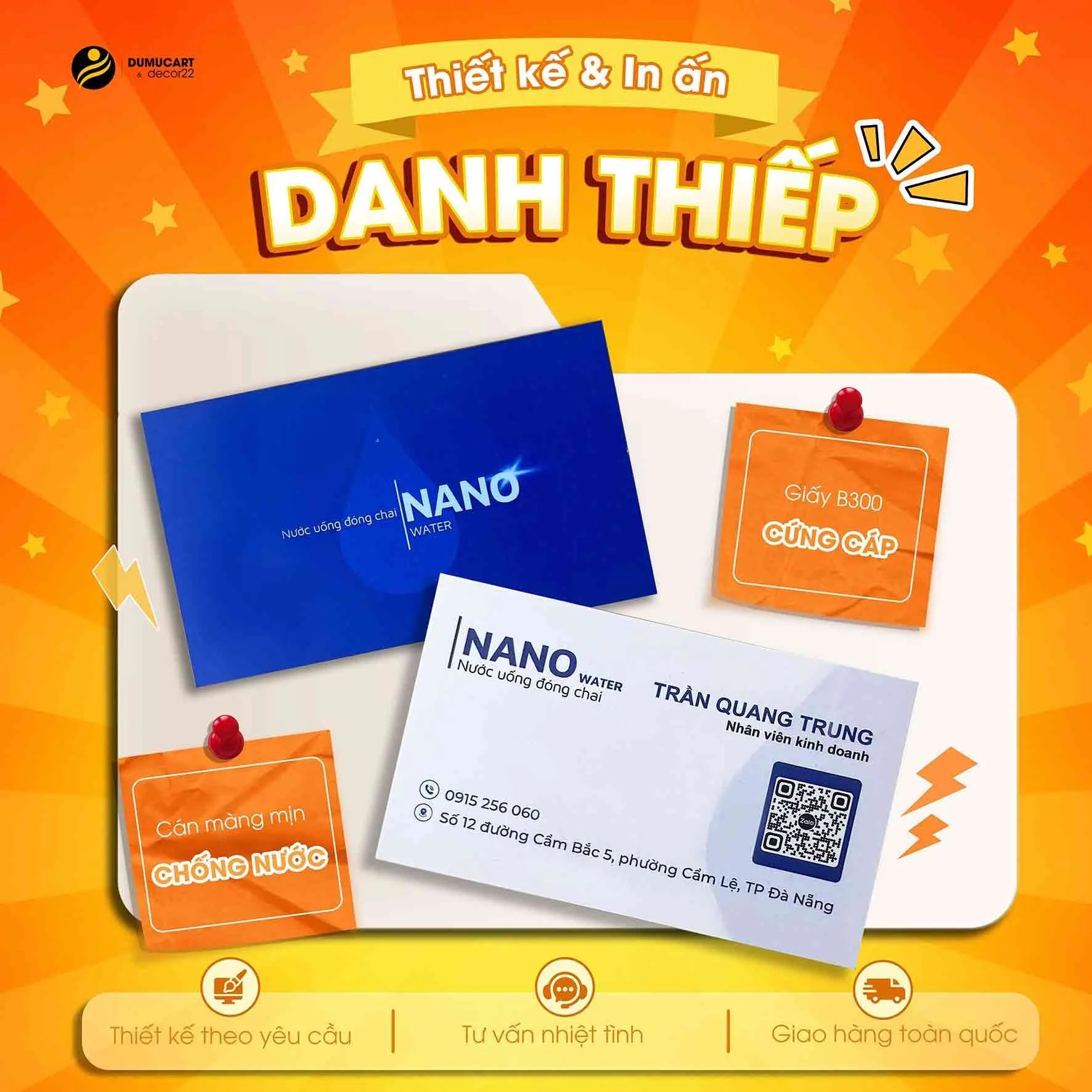 in card visit đà nẵng