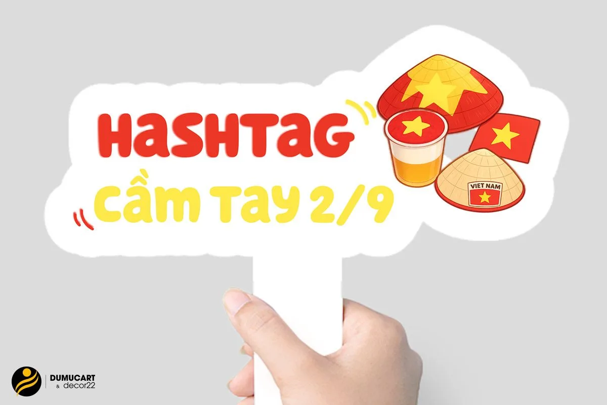 in hashtag cầm tay