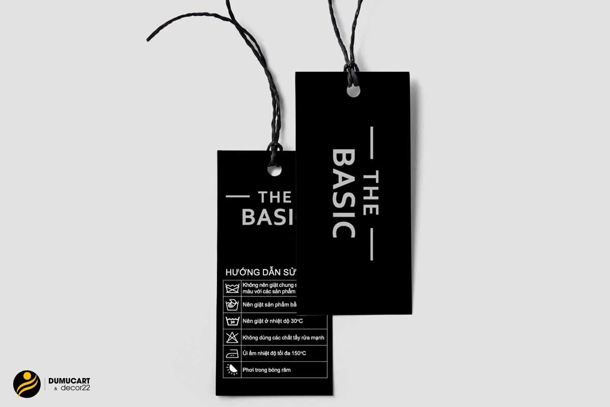 in tag vải quần áo