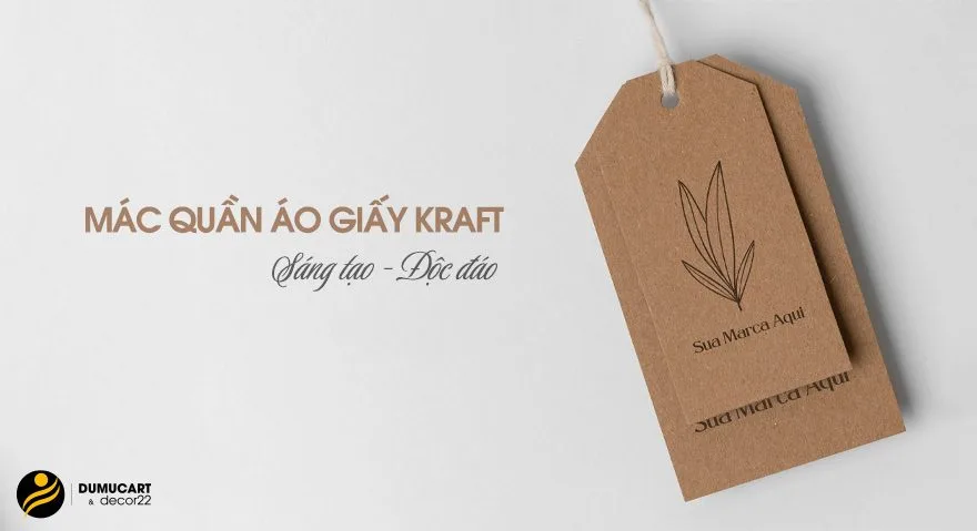 in tag quần áo giấy kraft
