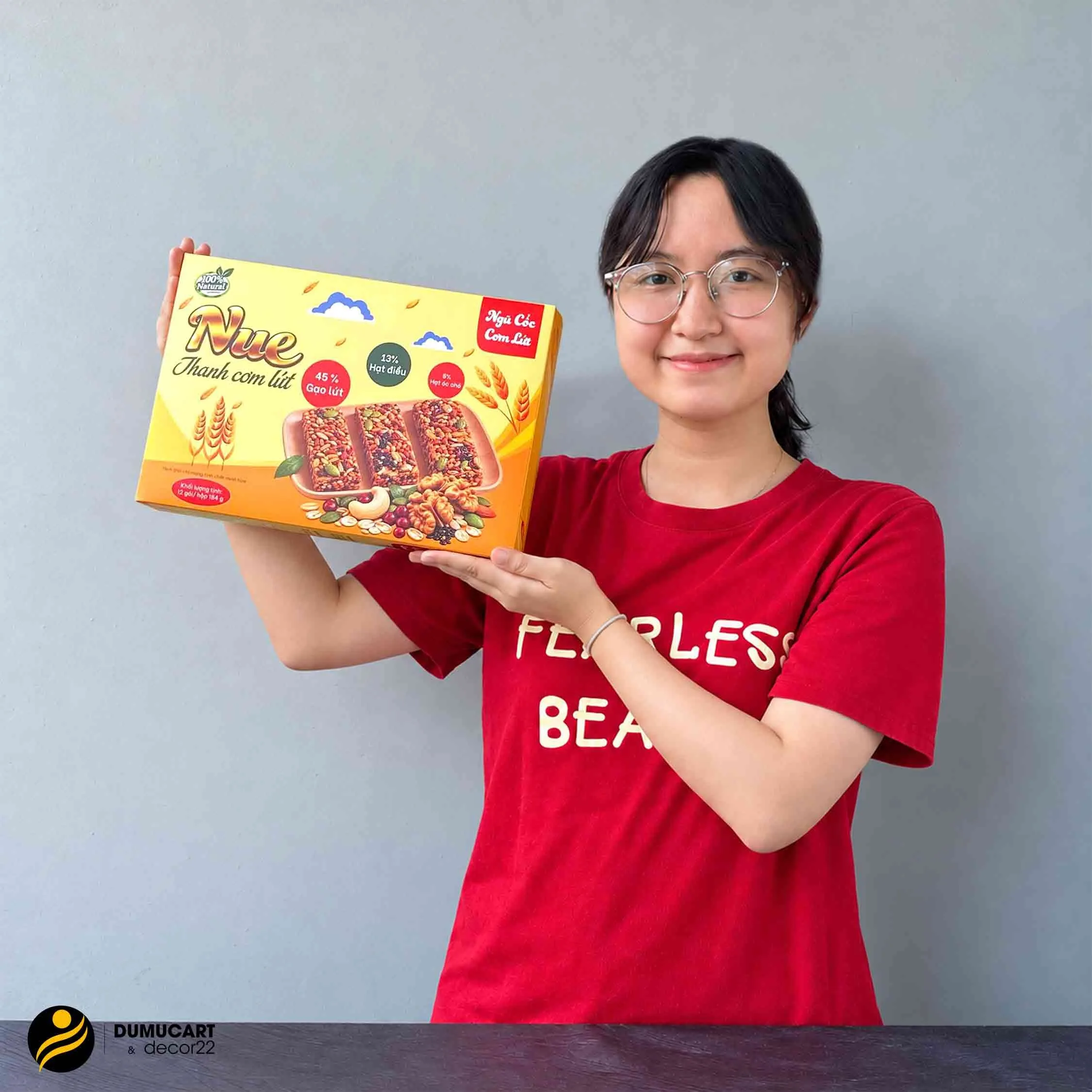 Hộp Ngũ Cốc Nắp Dán Rãnh Xé