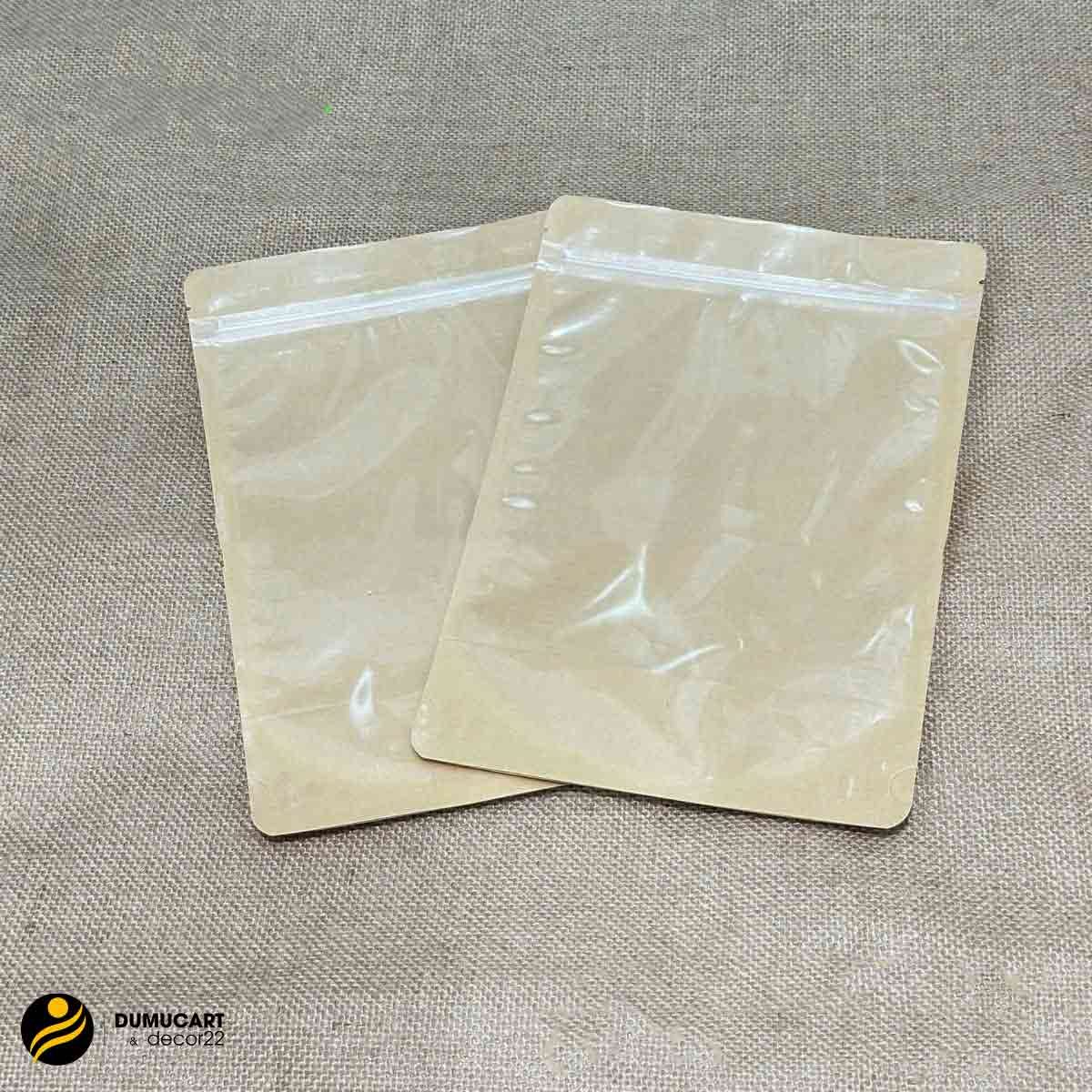 túi zipper giấy kraft