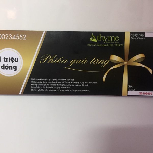 Voucher giấy mỹ thuật