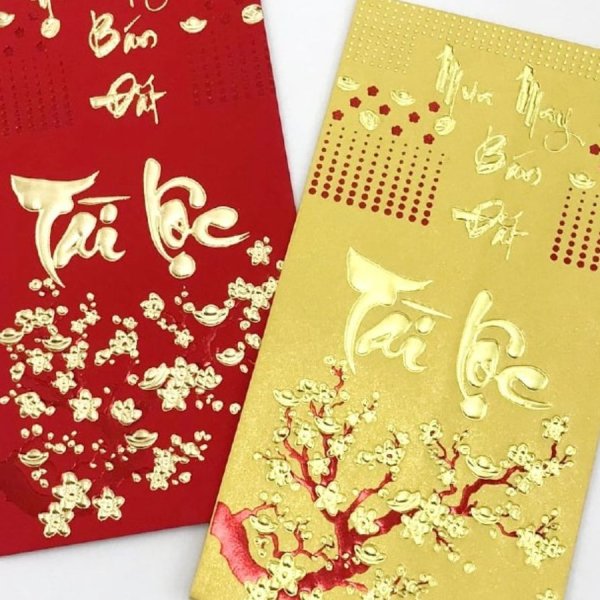Bao lì xì phủ UV