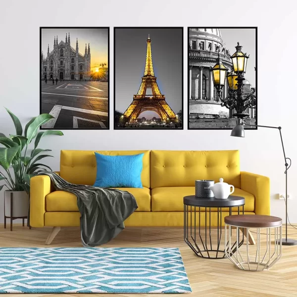 Top 10 Mẫu Tranh Canvas Tại Đà Nẵng – Mang Phong Cách Lãng Mạn Paris – Tháp Eiffel