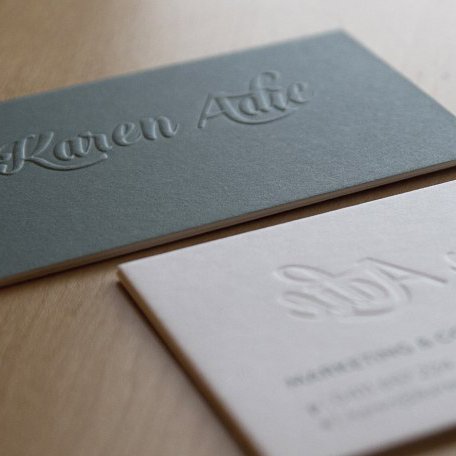 Card visit dập nổi