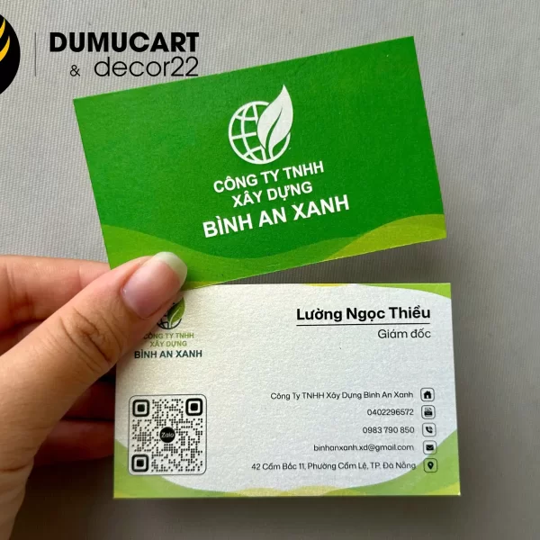 Danh thiếp giấy mỹ thuật