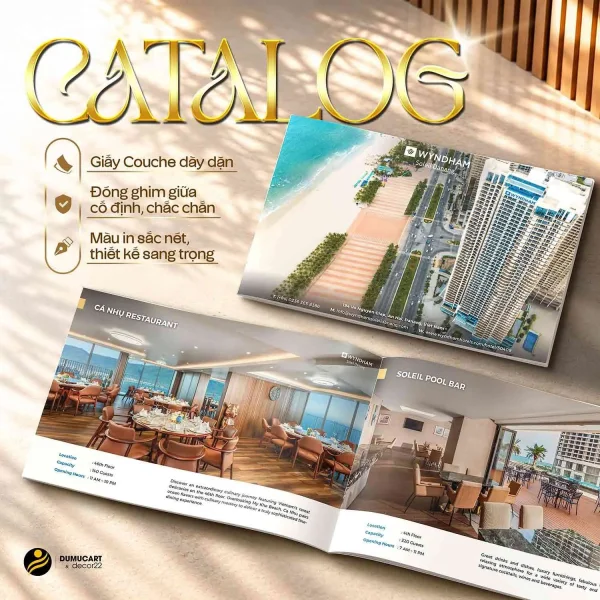 Catalogue Bấm Ghim Giữa Cho Khách Sạn Wyndham