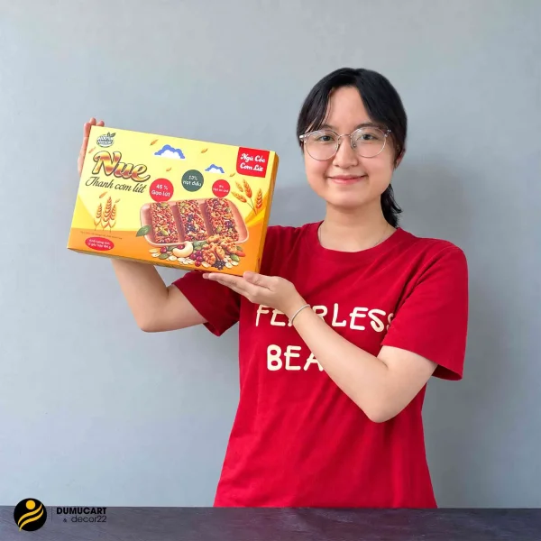 Hộp Ngũ Cốc Nắp Dán Rãnh Xé