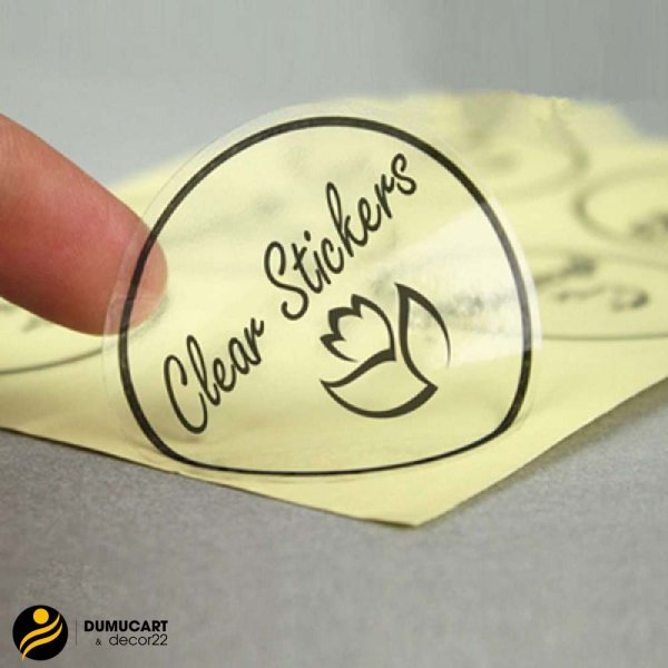 In Sticker Trong Suốt Dán Ly, Chai Lọ – Sang Trọng Và Thu Hút