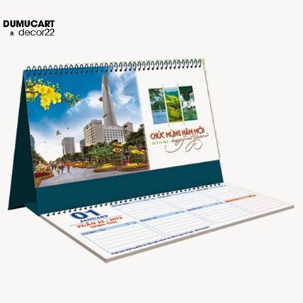 Tham khảo kích thước lịch để bàn chuẩn phổ biến hiện nay