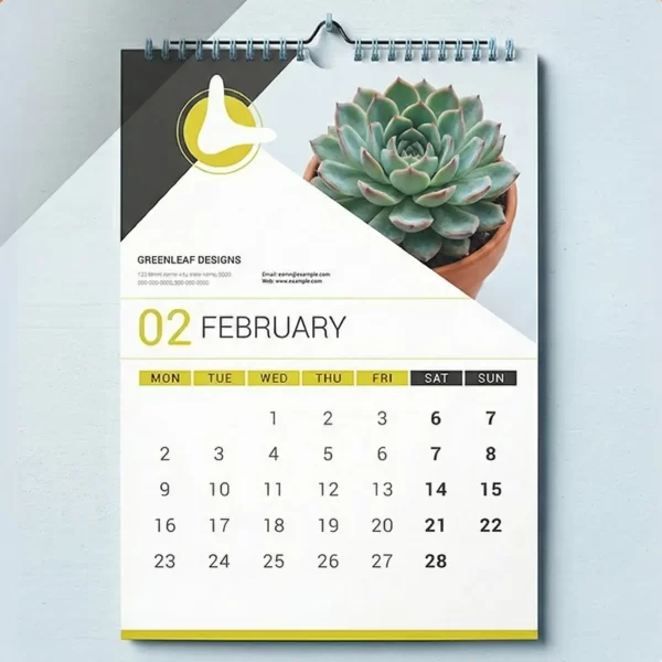 Lịch lò xo treo tường