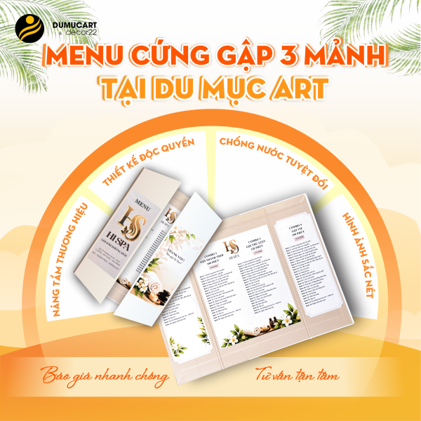 Menu Cứng Gập 3