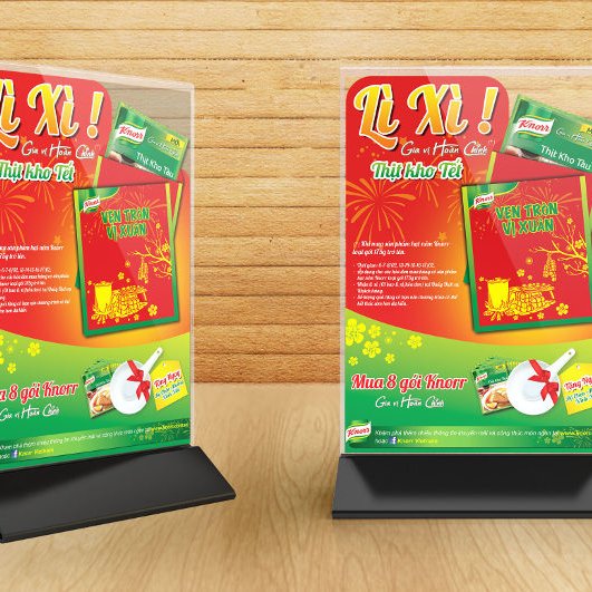 Standee mini để bàn