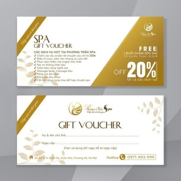 199+ Mẫu In Voucher Spa Cao Cấp, Thiết Kế Sang Trọng – Tại Đà Nẵng